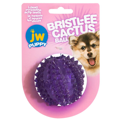 JW Pet Bristl-ee Cactus Ball Puppy Dog Toy Puppy