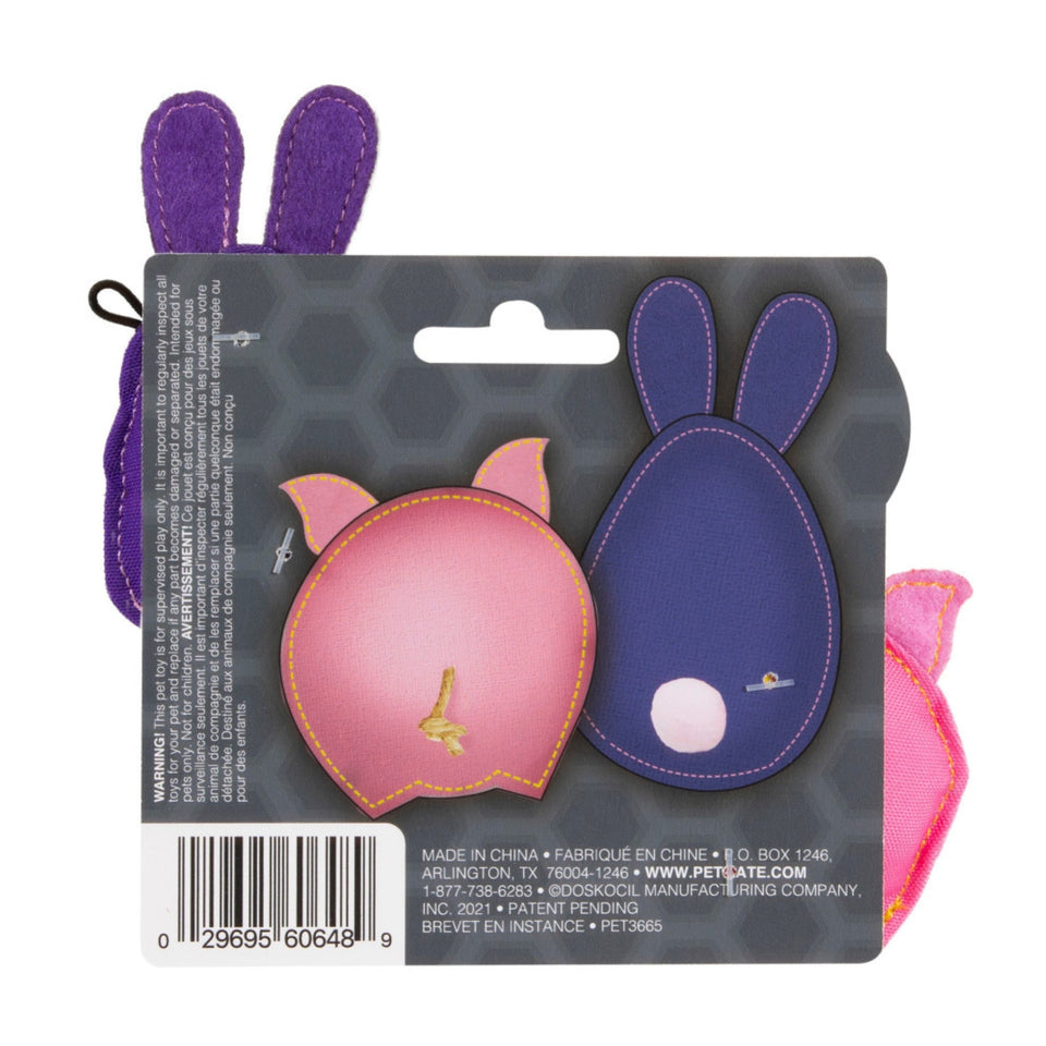 JW Pet Cat Pig-ee & Bunn-Ee Catnip Combo Cat Toy Small, view 2