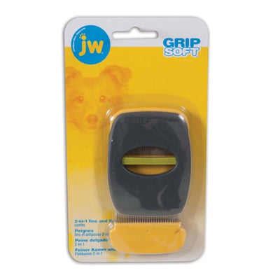 JW Pet GripSoft Dog Flea & Fine Comb