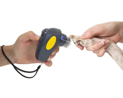 JW Pet Palm Nail Grinder for Dogs Grey, Yellow