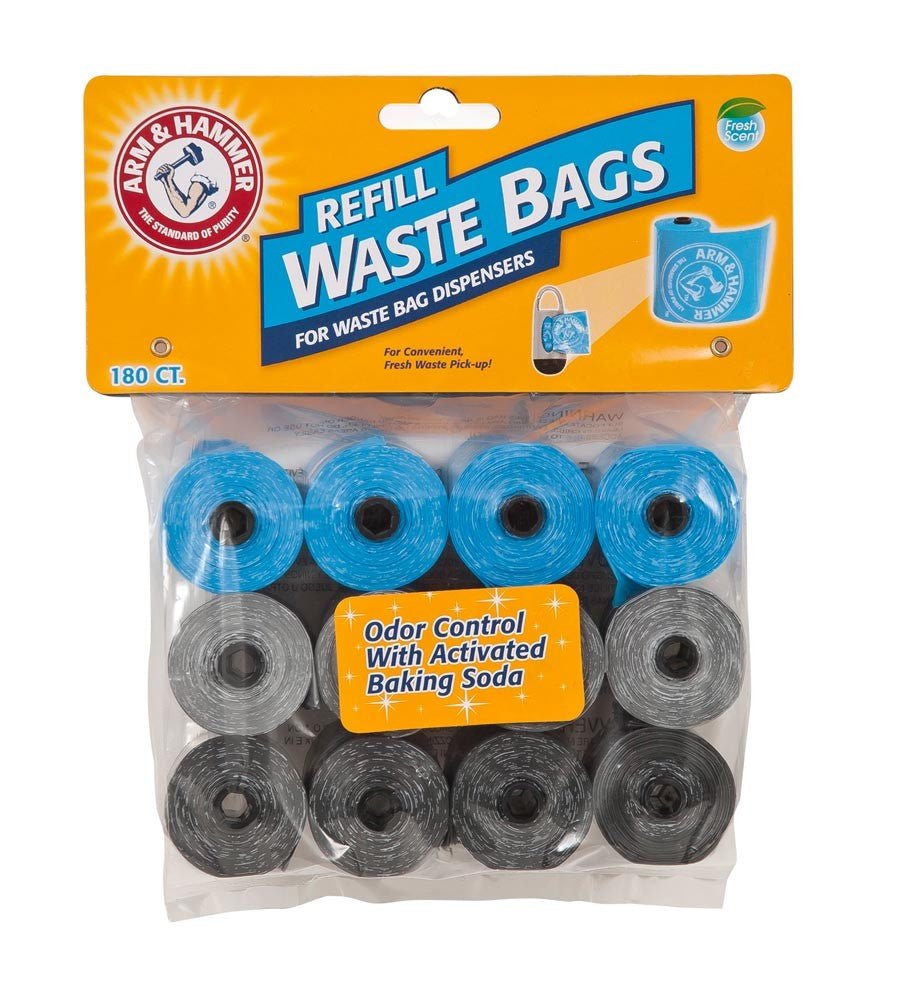 Arm & Hammer Disposable Waste Bags Refills Assorted 1ea/180 ct - Pets Perfect