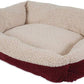 Aspen Self Warming Rectangular Dog Lounger Bed Barn Red/Cream 1ea/35In X 27 in, LG