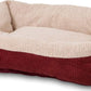 Aspen Self Warming Rectangular Dog Lounger Bed Barn Red/Cream 1ea/35In X 27 in, LG