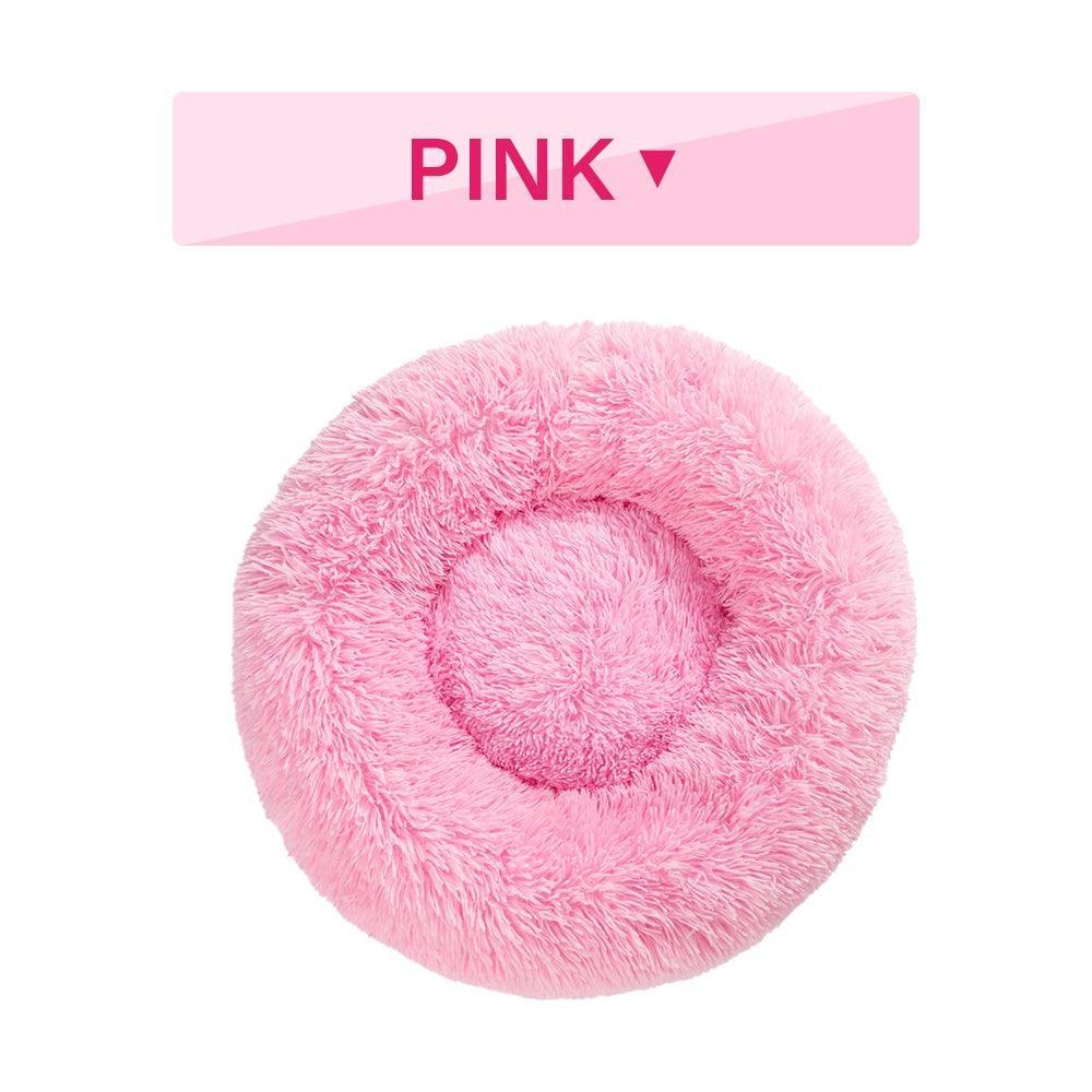 The Snugglepaws Plush Donut Pet Bed: Luxuriously Cozy Haven For Dogs And Cats - Pets Perfect