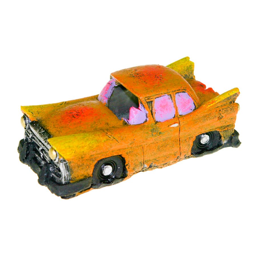 Blue Ribbon Pet Products Sunken Car Wreck Ornament, Orange