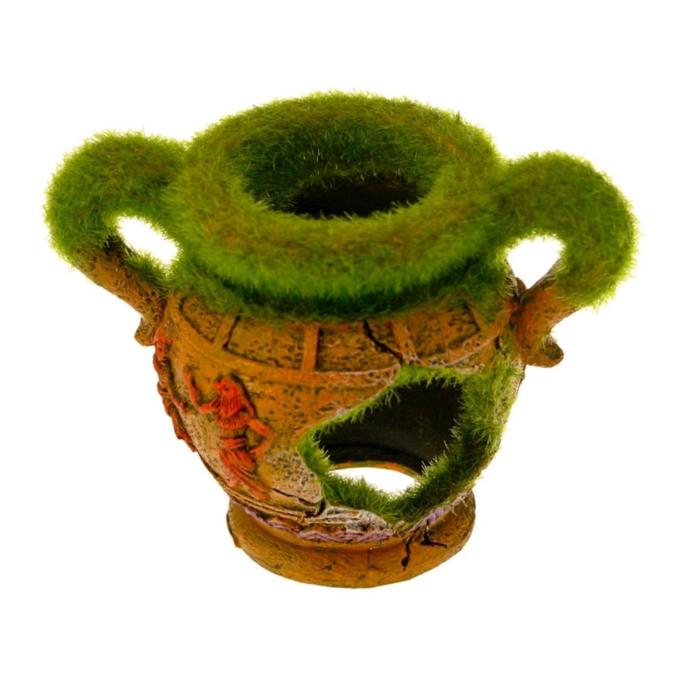 Blue Ribbon Pet Products Vase with Fiber Moss Ornament