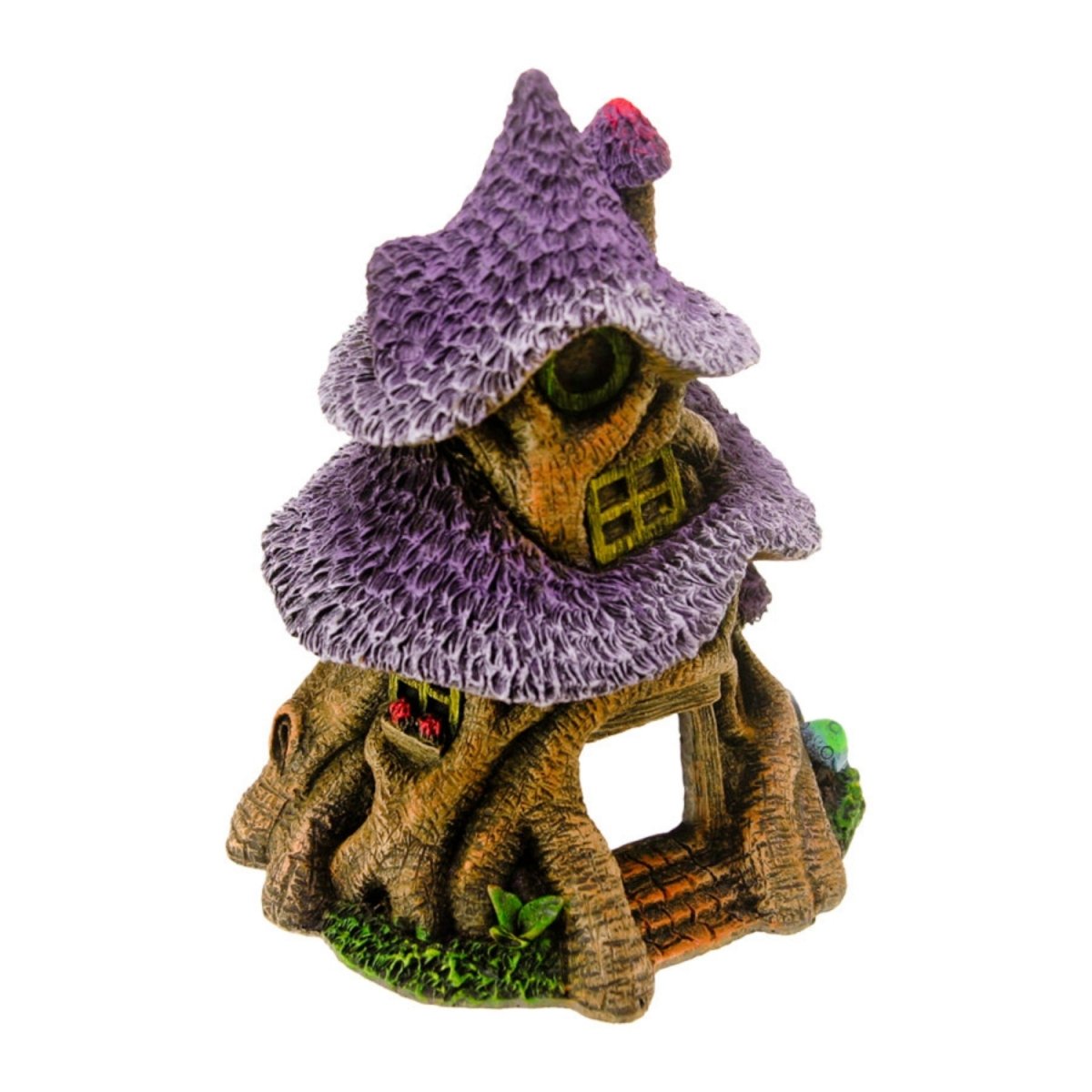 Blue Ribbon Pet Products Thatched Roof Tree House Ornament 1ea/One Size - Pets Perfect