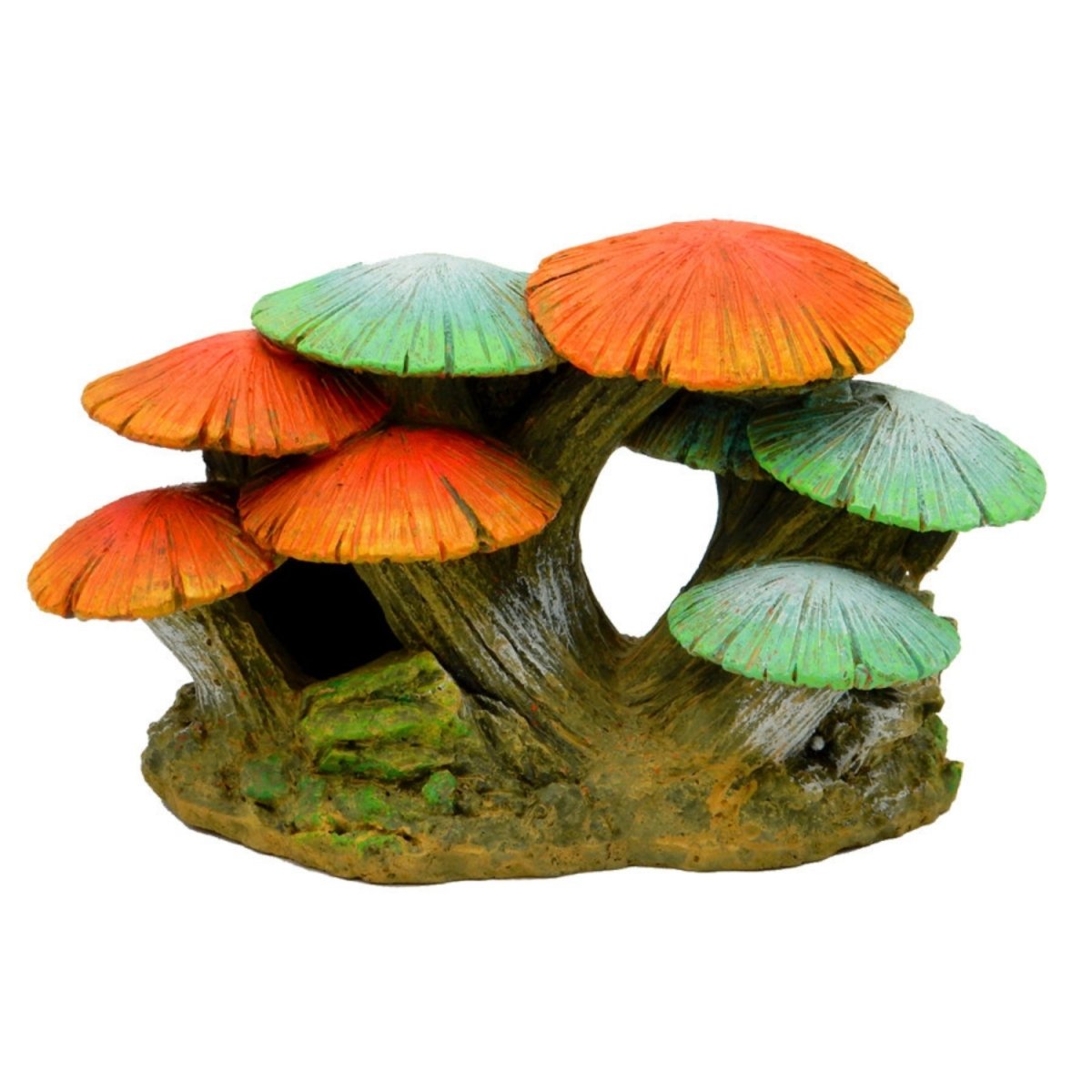 Blue Ribbon Pet Products Glowing Mushroom Garden Ornament Long, Orange & Green, 1ea/SM - Pets Perfect