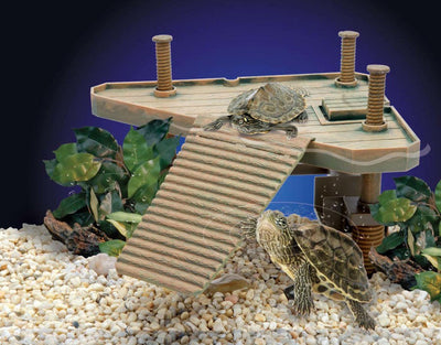 Penn-Plax Bask Platforangem Turtle Pier, Brown Medium