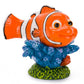Disney Nemo On Coral Aquarium Statue Blue, Green, Orange 1ea/Mini - Pets Perfect