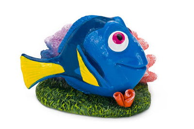Disney Dory with Coral Aquarium Statue, Blue, Green, Pink, 1.5 in