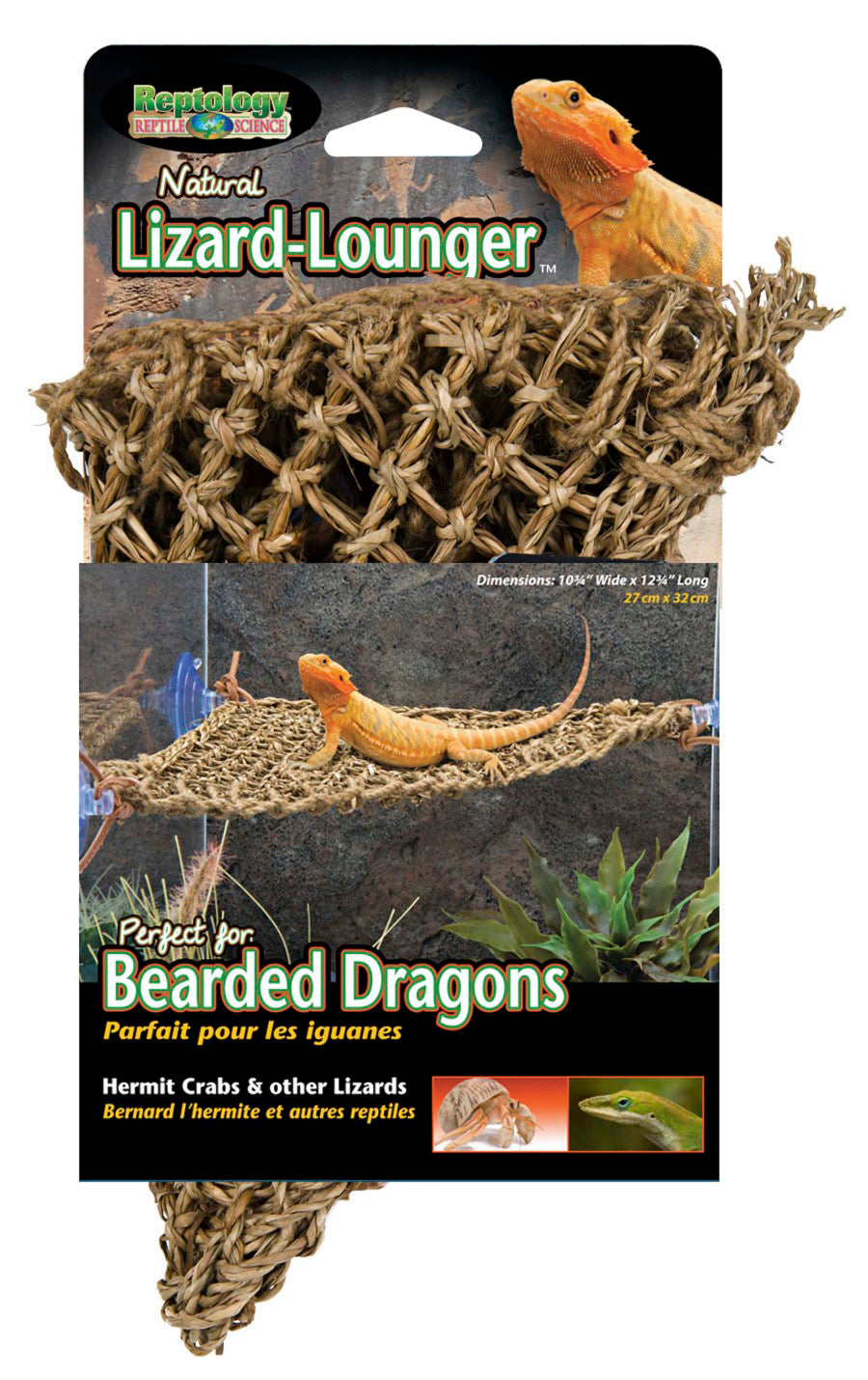 Penn-Plax Corner Lizard Lounger Climbing and Resting Mat - Brown, Small, 15 x 8 in