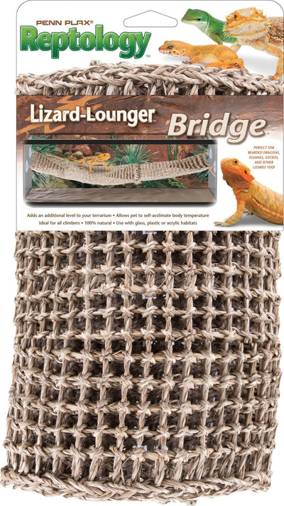Penn-Plax Bridge Lizard Lounger, Brown, 38 in x 14 in