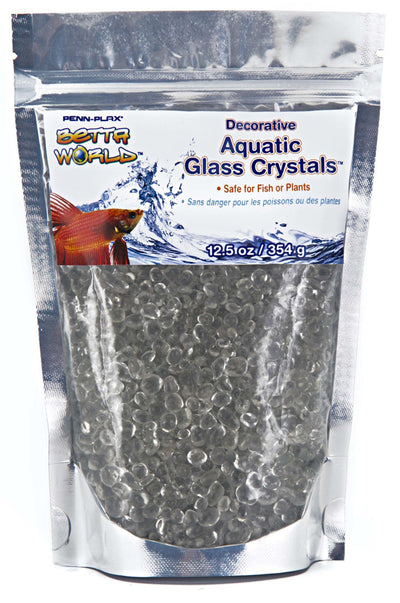 Penn-Plax Betta World Aquatic Glass Crystal Décor, White, 12.5 oz