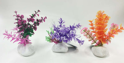 Penn-Plax Rock Aquarium Plant Style Assorted, 6 in