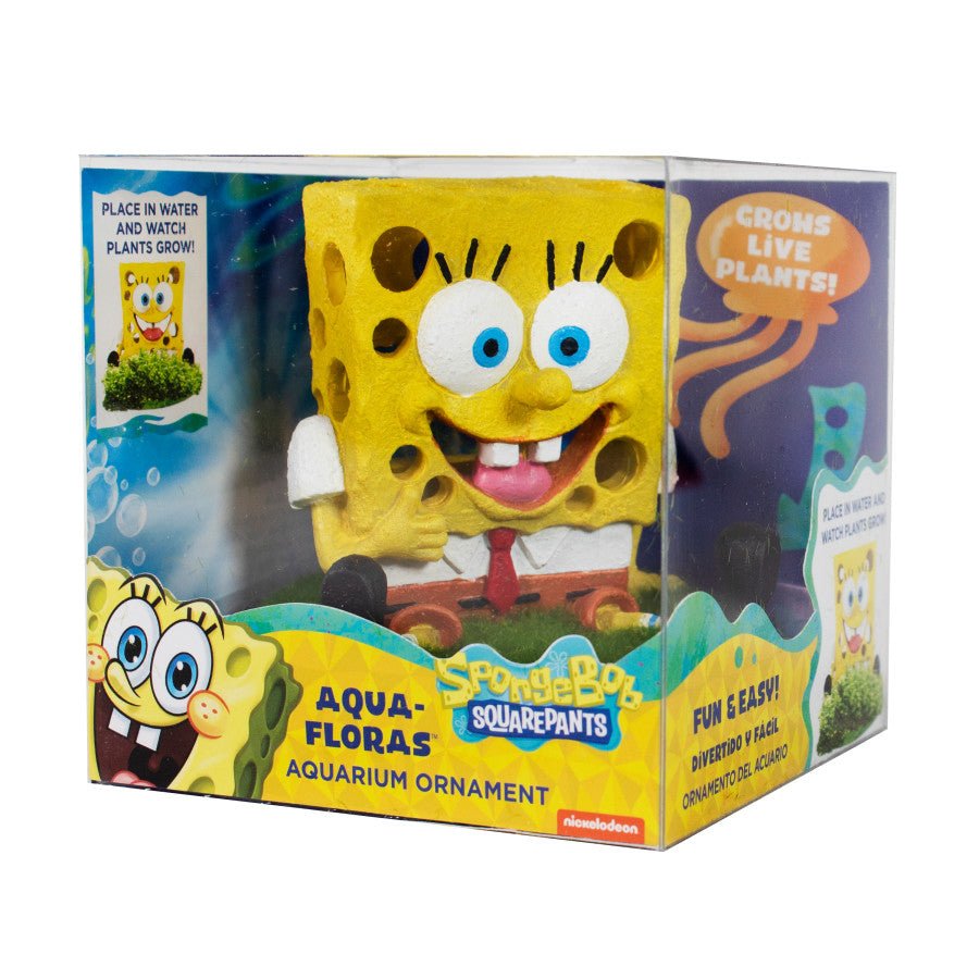 SpongeBob Aqua - Floras Living Aquarium Ornament 1ea/MD - Pets Perfect