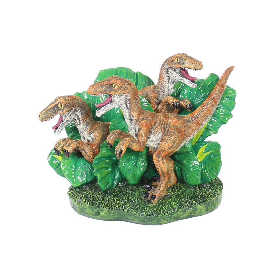Penn-Plax Jurassic Park Aquarium Velociraptors Decor Mini - Pets Perfect