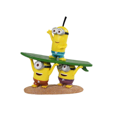 Penn-Plax Surfing Minions Aquarium Ornament Kevin, Stuart & Bob Small