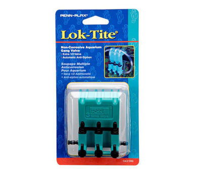 Penn-Plax Plastic Valve for Aquarium Pumps 3-Gang, Green, Black