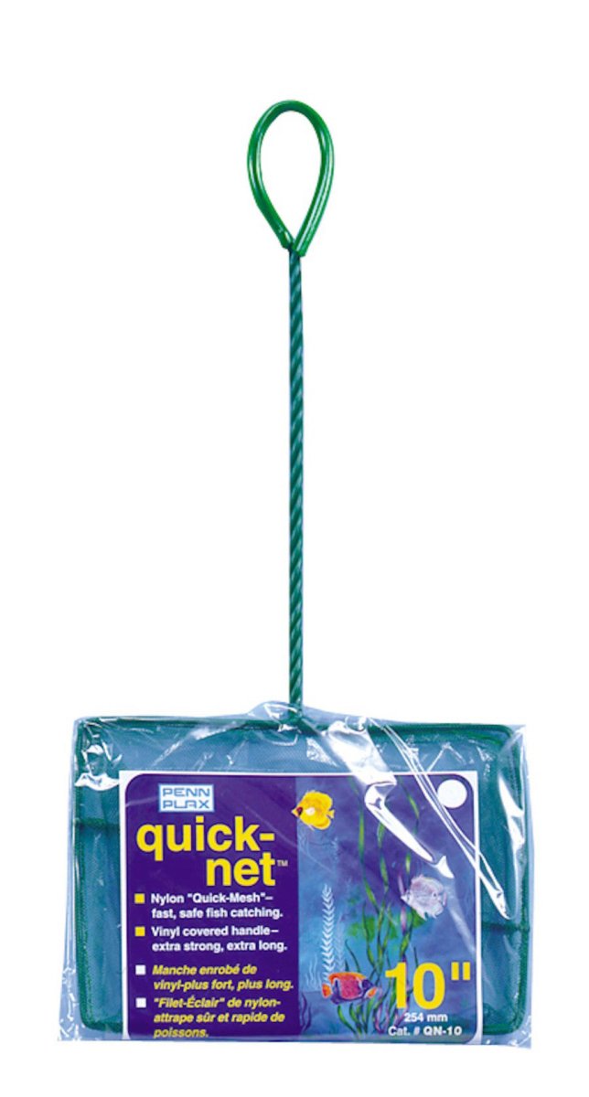 Penn - Plax Quick - Net Standard Handle Green 1ea/10 in X 7 in - Pets Perfect