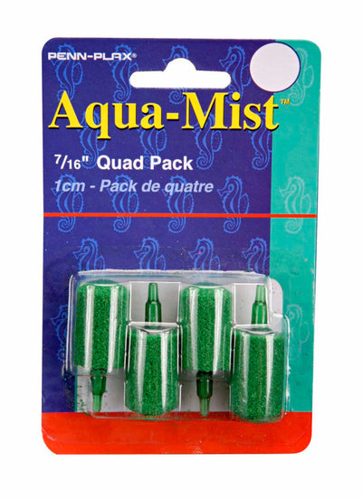Penn-Plax Aqua-Mist Air Stone Cylinder, Green 12 ct, 0.44 in, 4 ct