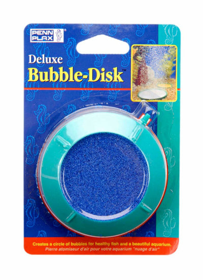 Penn-Plax Deluxe Bubble-Disk Air Stone Green/Blue, 3 in, Small