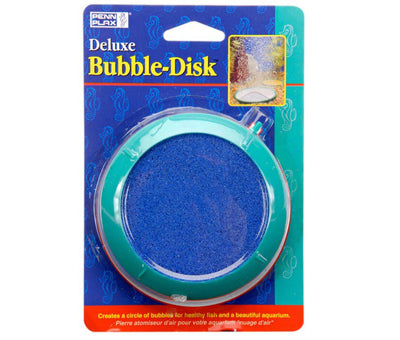 Penn-Plax Deluxe Bubble-Disk Air Stone Green/Blue, 4 in, Medium