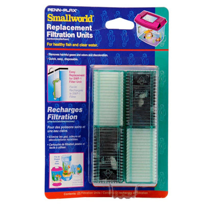 Penn-Plax Smallworld Replacement Filtration Unit 2 ct