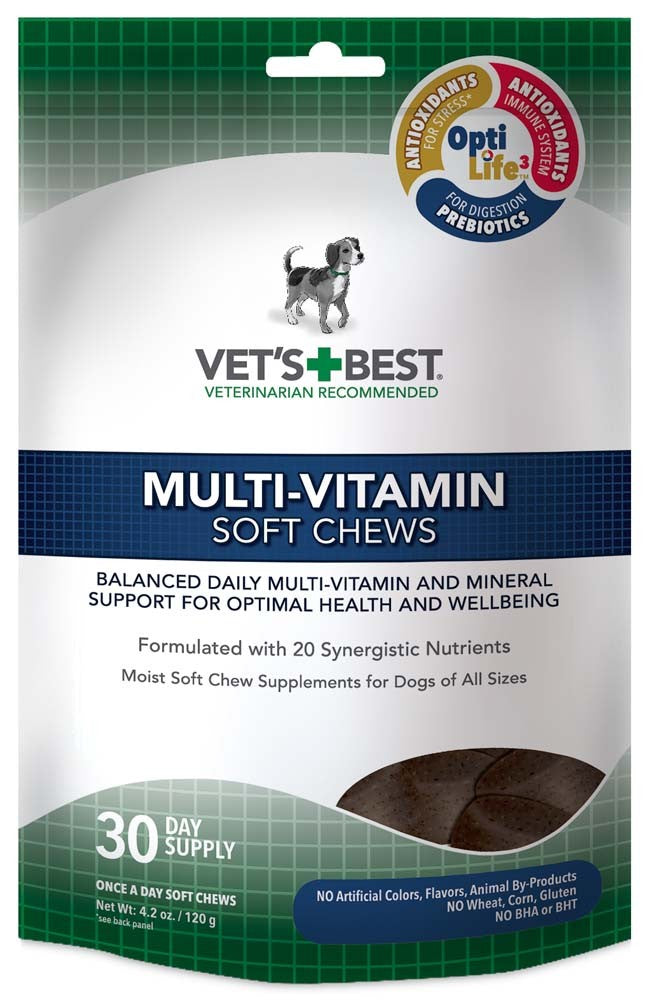 Vet's Best Multi-Vitamins Soft Dog Chews 30 Chews, 4.2 oz