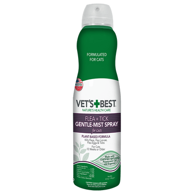 Vet's Best Flea & Tick Gentle-Mist Spray for Cats, 6.3 oz