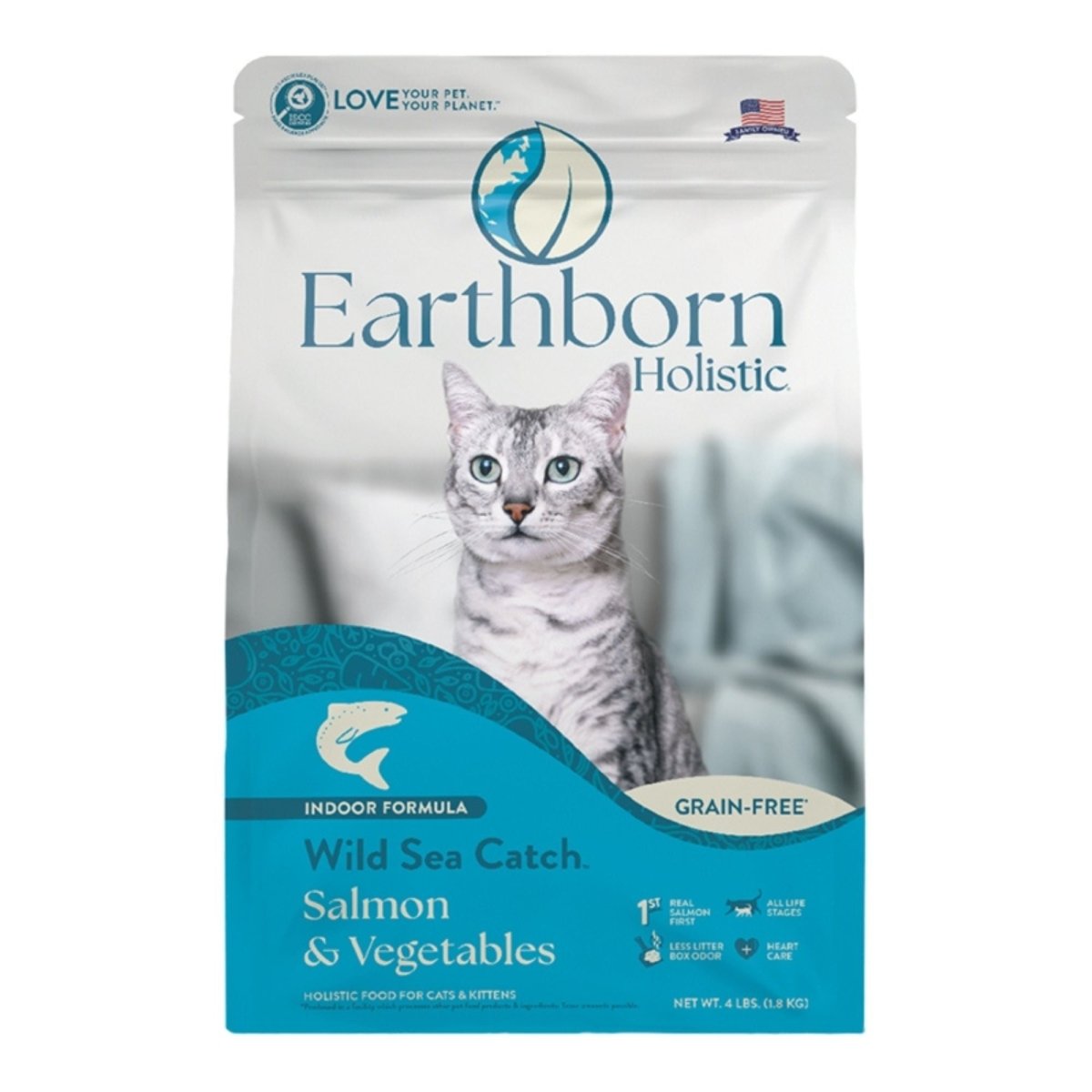 Earthborn Cat Holistic Grain Free Wild Sea Catch 12.5Lbs - Pets Perfect