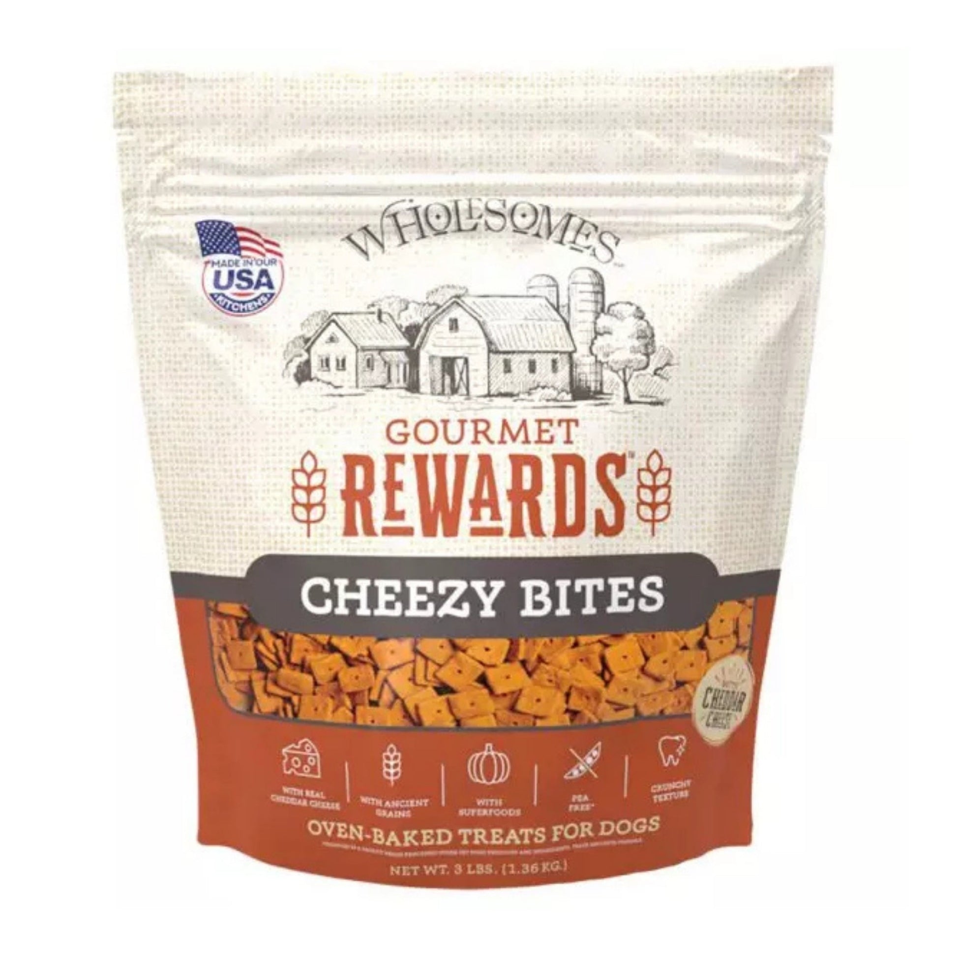 Wholesomes Rewards Gourmet Biscuits Cheddar Cheese 3 lb