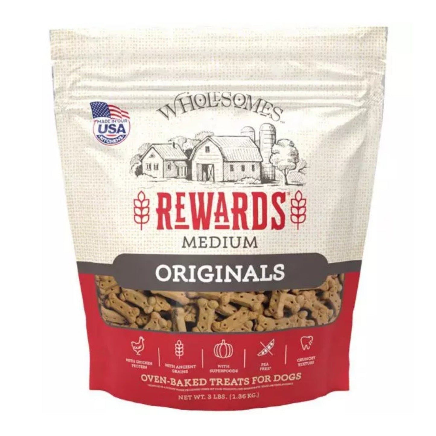 Wholesomes Rewards Classic Original Biscuits Chicken Large-3 lb