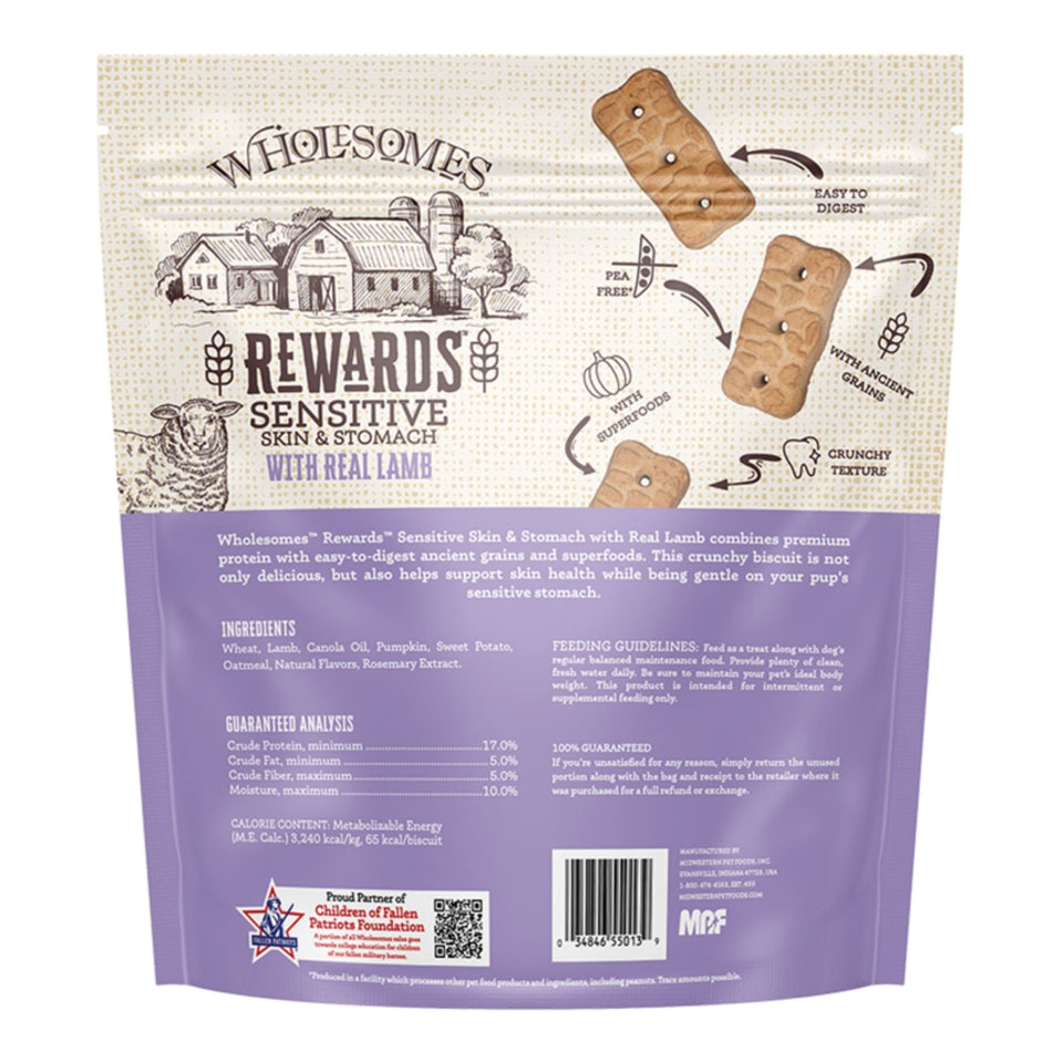 Sportmix Dog Wholesomes Rewards Sensitive Skin & Stomach Lamb 3Lbs