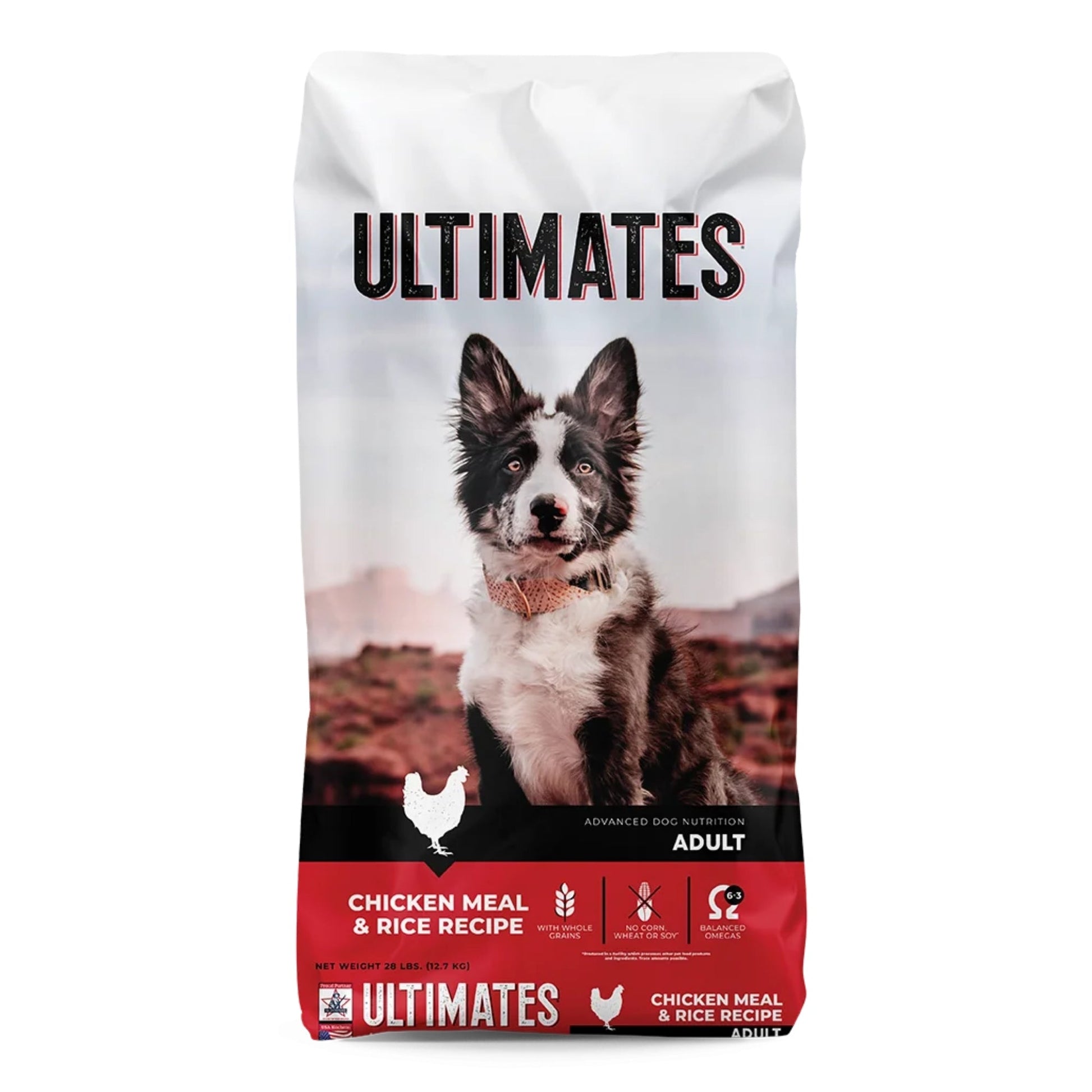 Ultimates Dry Dog Food Chicken Meal & Rice 5 lb