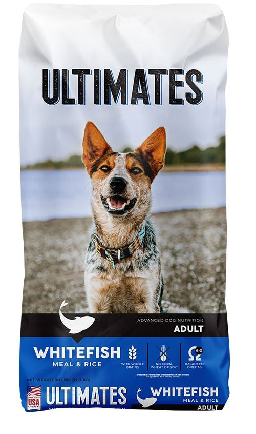 Ultimates Dry Dog Food Whitefish Meal & Rice 28 lb