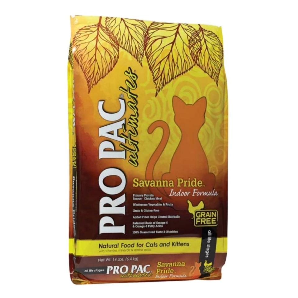 Ultimates Savanna Pride Indoor GF Dry Cat Food - Chicken, 14 lb