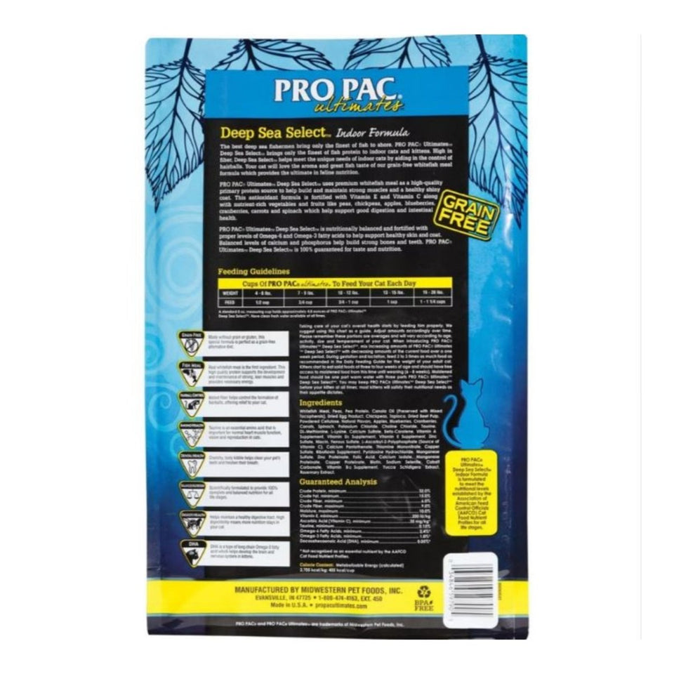 Ultimates Deep Sea Select Grain-Free Dry Cat Food - Whitefish, 5 lb, view 2