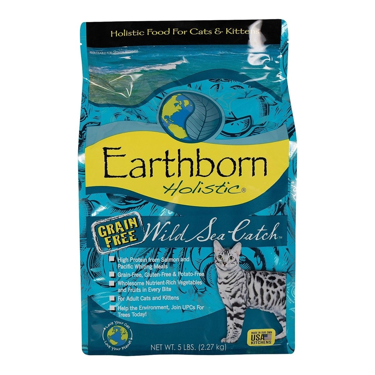 Earthborn Holistic Wild Sea Catch Grain Free Dry Cat Food 1ea/5 lb - Pets Perfect