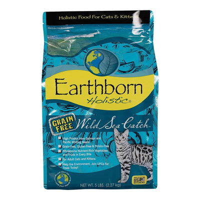 Earthborn Holistic Wild Sea Catch Grain-Free Dry Cat Food 5 lb