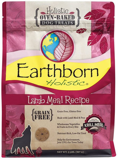 Earthborn Lamb Recipe Grain-Free Oven Baked Dog Biscuits 2 lb