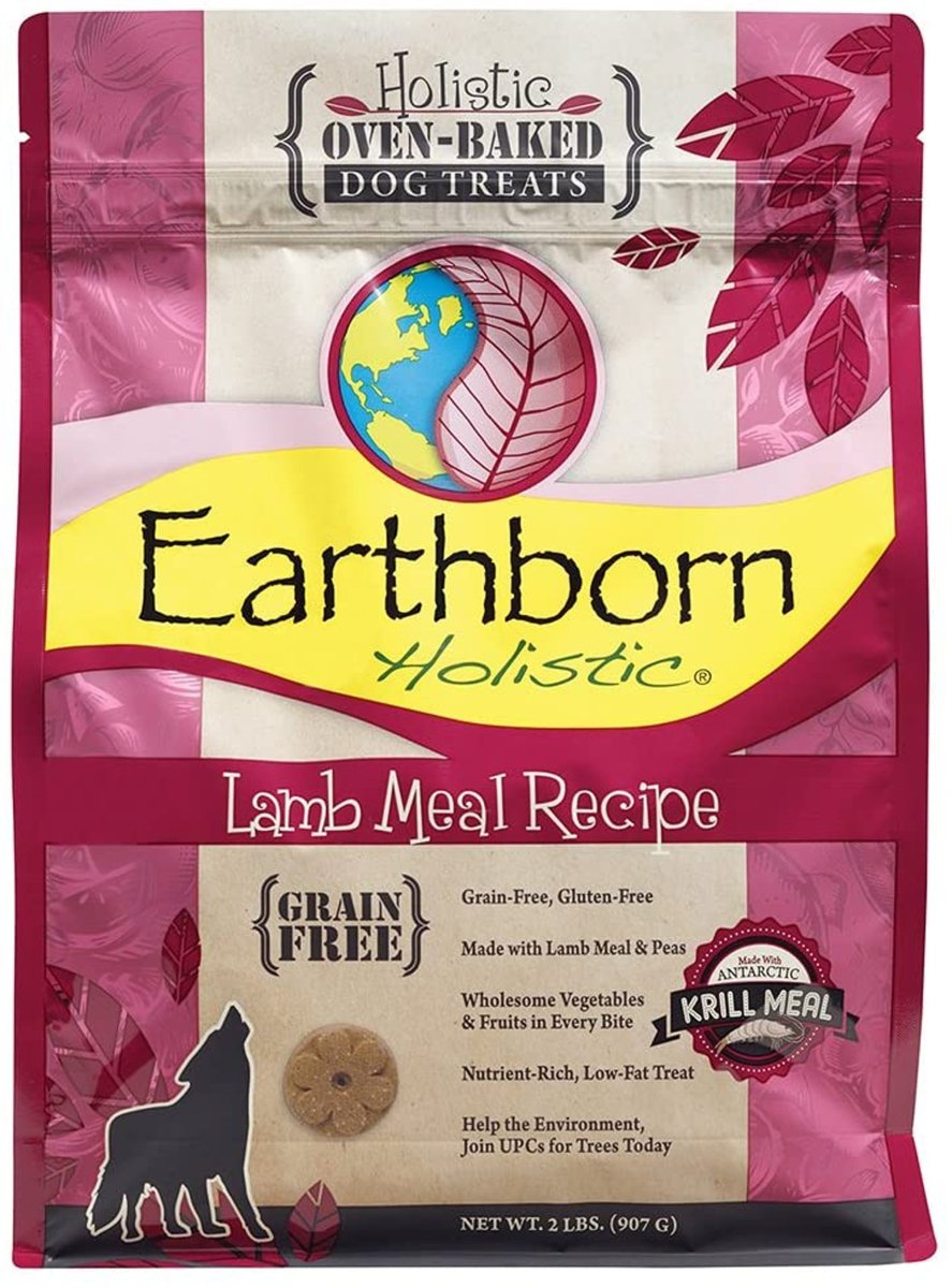 Earthborn Lamb Recipe Grain-Free Oven Baked Dog Biscuits 2 lb