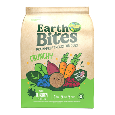 Earthborn Holistic EarthBites Turkey & Pumpkin Crunchy Dog Treats 10 oz