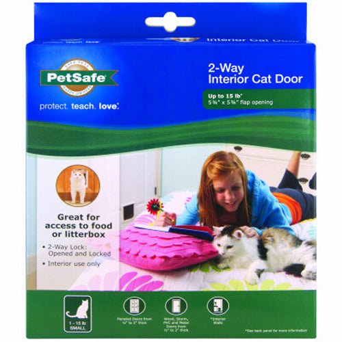 PetSafe Lockable Cat Flap White, Grey 1ea - Pets Perfect