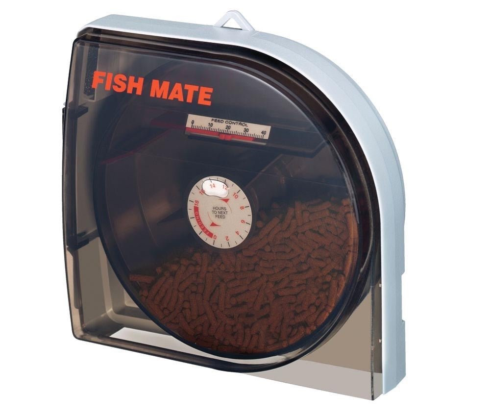 Ani Mate Automatic Pond Fish Feeder Black 1ea - Pets Perfect