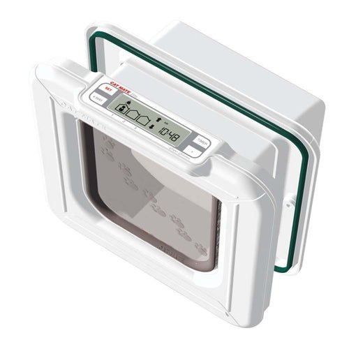 Ani Mate Elite Super Selective Chip and Disc Cat Flap White 1ea - Pets Perfect