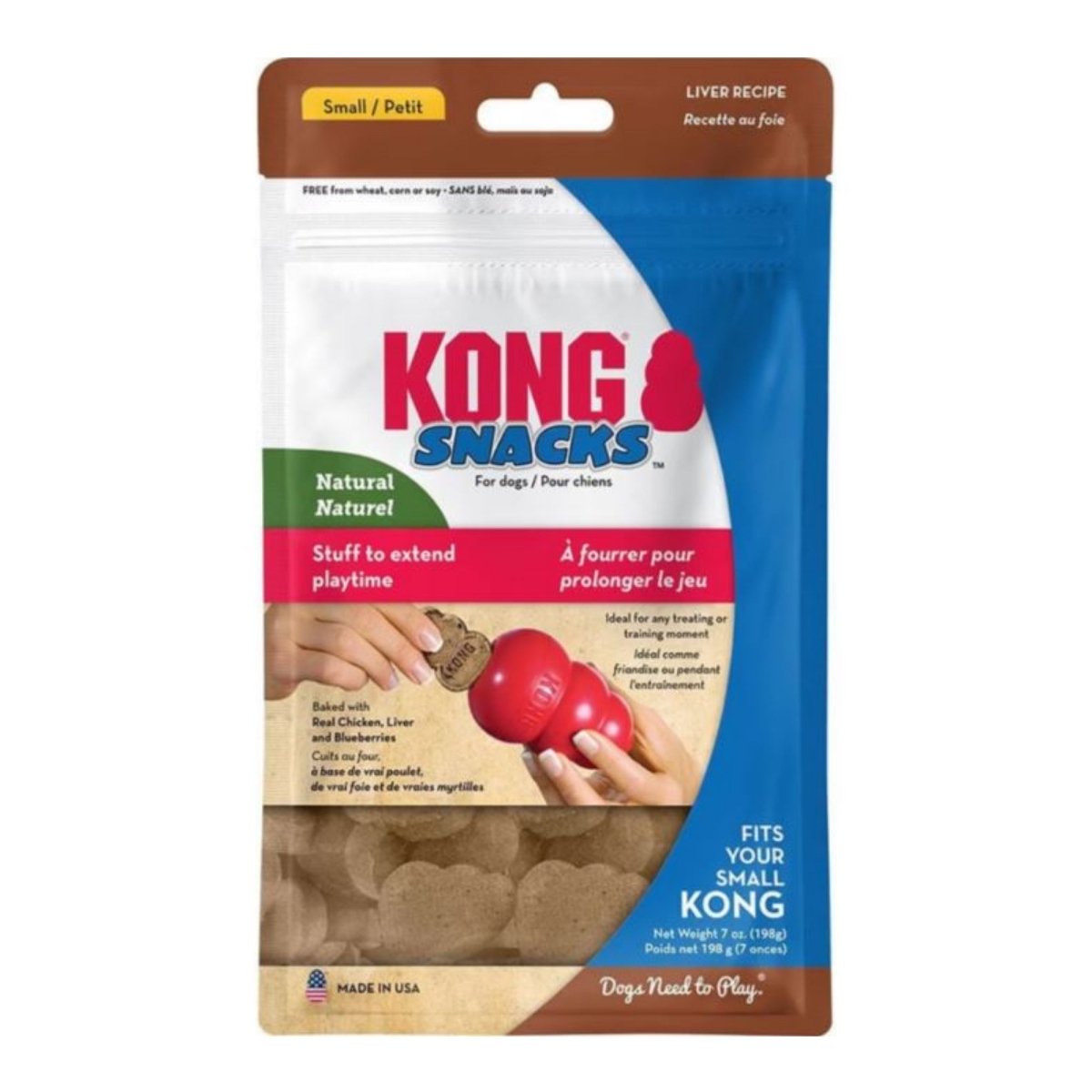 KONG Stuff'N Snacks Dog Treats Liver 1ea/SM, 8 oz - Pets Perfect