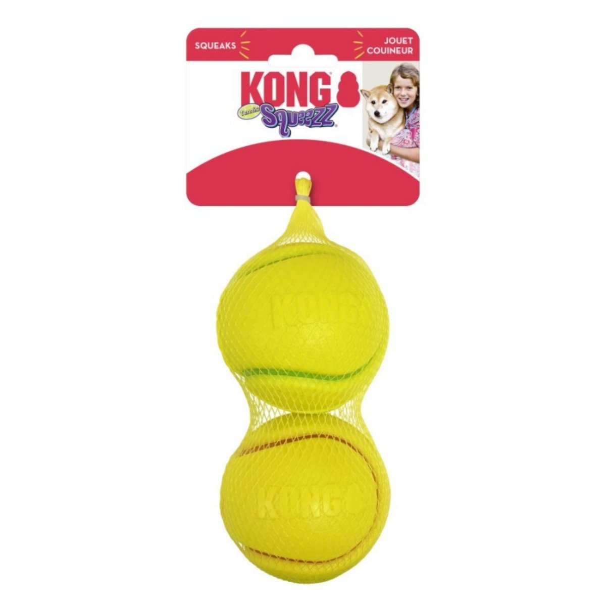 KONG Squeezz Tennis Ball Dog Toy 1ea/LG - Pets Perfect