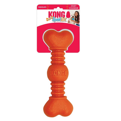 KONG SqueakStix Wigglerz Dog Toy Orange Large (2 ct)