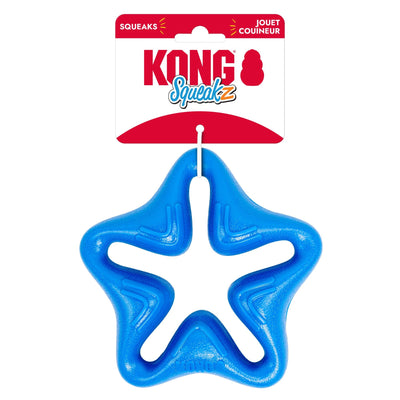 KONG Squeakz Star Dog Toy Blue 1ea/MD
